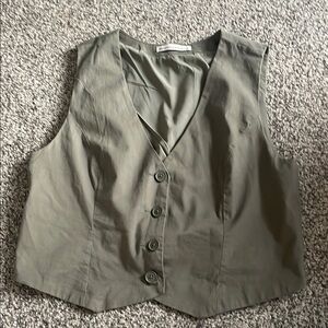 Abercrombie Olive Vest